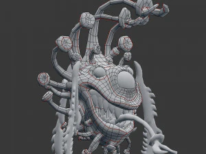 funny coronavirus monster 3D Model