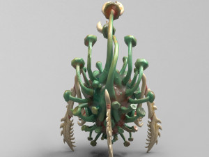 funny coronavirus monster Model 3D