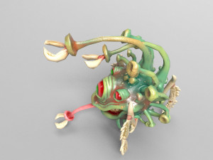 funny coronavirus monster Model 3D