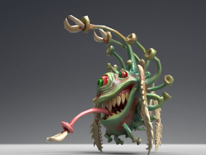 funny coronavirus monster Model 3D