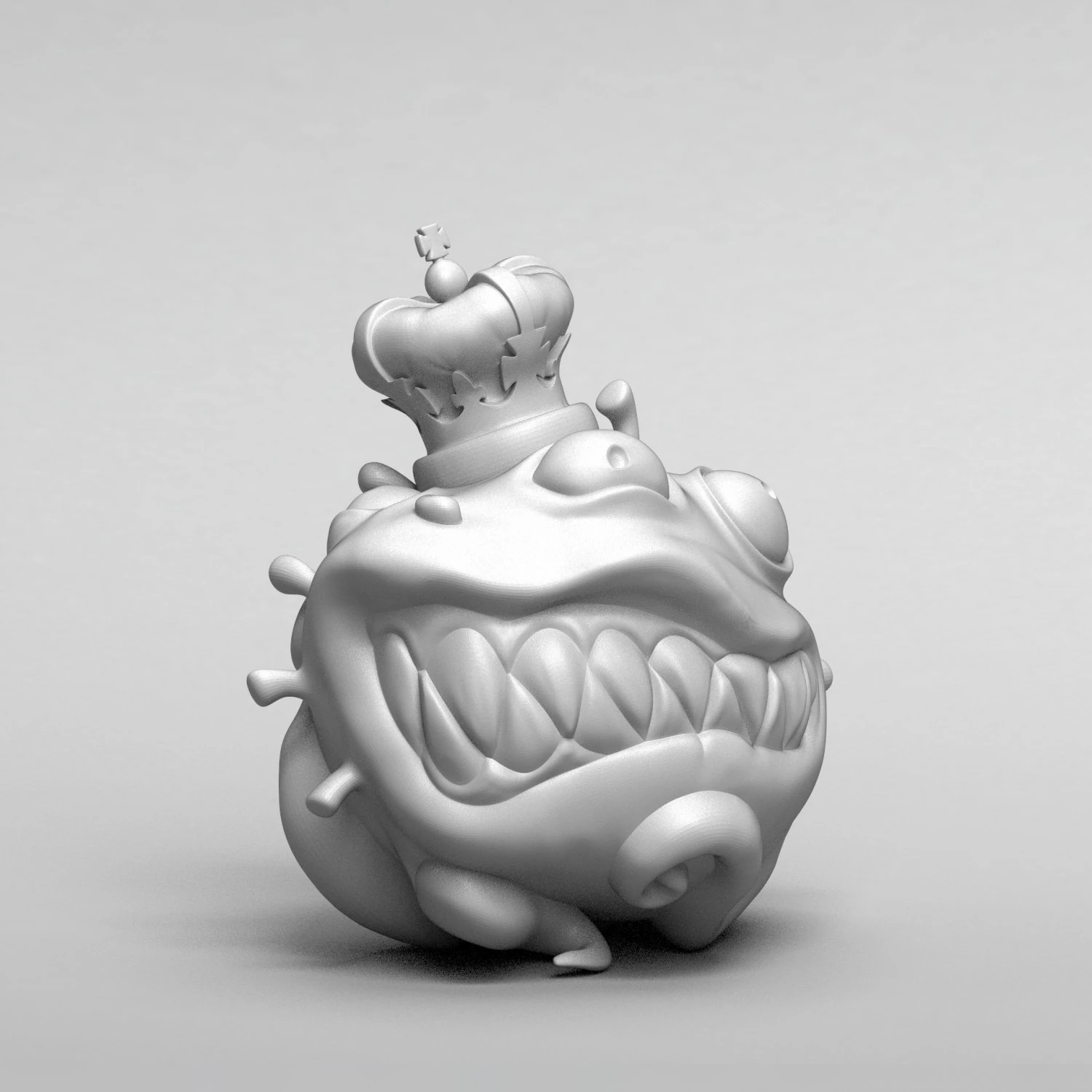 oronavirus monster 3d print model 3D Print Model .c4d .max .obj .3ds .fbx .stl .blend