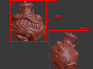 oronavirus monster 3d print model Model Cetak 3D