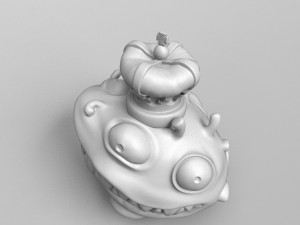 oronavirus monster 3d print model Model Cetak 3D