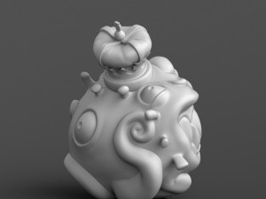 oronavirus monster 3d print model Model Cetak 3D