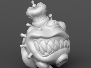 oronavirus monster 3d print model Model Cetak 3D
