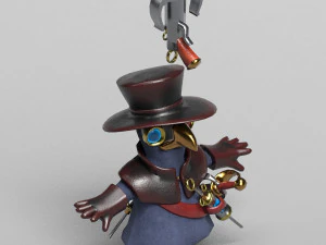 маленький чумний лікар 3D Модель