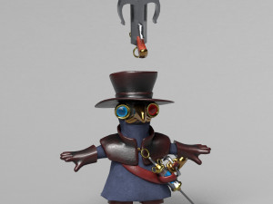 little plague doctor 3Dモデル