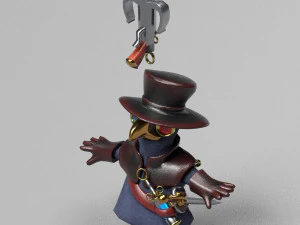 little plague doctor 3D Model