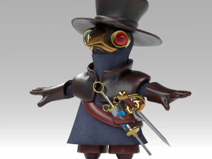 little plague doctor 3D Model