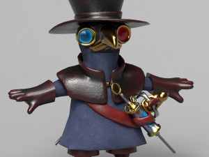 little plague doctor 3Dモデル