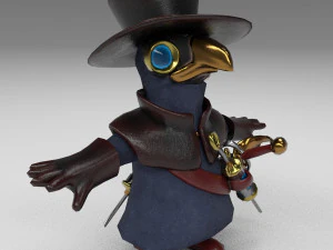 little plague doctor 3D Model