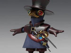 little plague doctor 3D Model