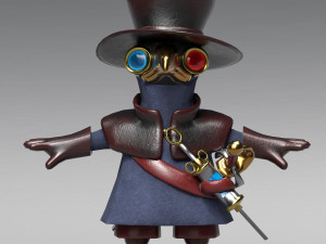 little plague doctor 3Dモデル