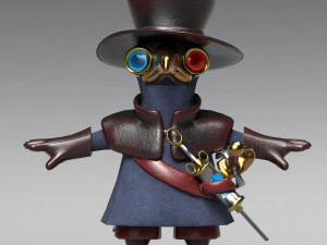 little plague doctor 3D Model