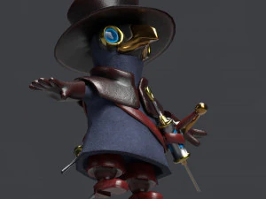 little plague doctor 3D Model