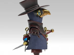 little plague doctor 3D Model