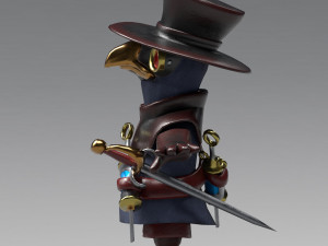 little plague doctor 3Dモデル