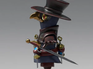 little plague doctor 3D Model