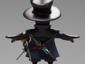 little plague doctor 3Dモデル