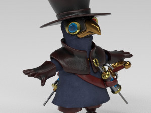 little plague doctor 3Dモデル