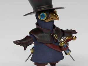little plague doctor 3D Model