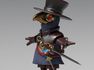 little plague doctor 3Dモデル
