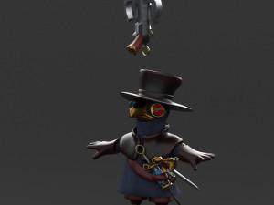 little plague doctor 3Dモデル