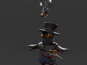 little plague doctor 3D Model