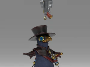 little plague doctor 3D Model