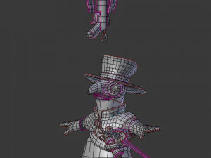 little plague doctor 3D Model