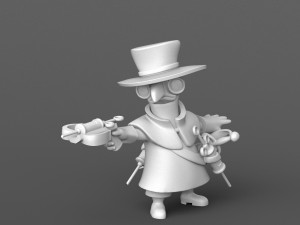 battle plague doctor figurine 3d print model 3D-printmodel