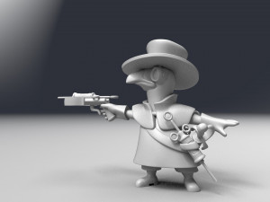 battle plague doctor figurine 3d print model 3D-printmodel
