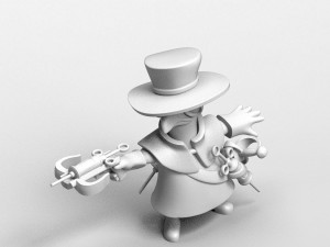 battle plague doctor figurine 3d print model 3D-printmodel