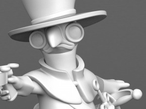 battle plague doctor figurine 3d print model 3D-printmodel
