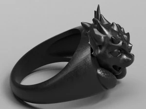 ring with a small dragon 3D Print Model