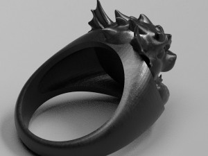 ring with a small dragon 3Dプリントモデル