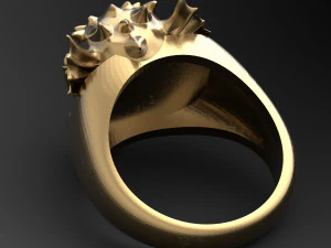 ring with a small dragon 3D Print Model