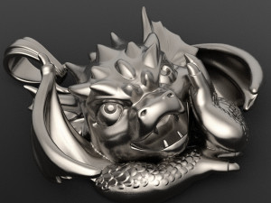 small winged dragon pendant 3D Print Model