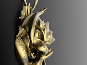 small winged dragon pendant Modelo de Impressão 3D