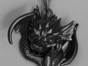 small winged dragon pendant 3D Print Model