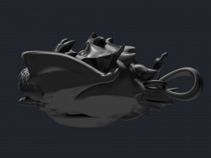 small winged dragon pendant Modelo de Impressão 3D