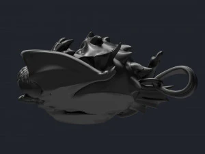 small winged dragon pendant 3D Print Model