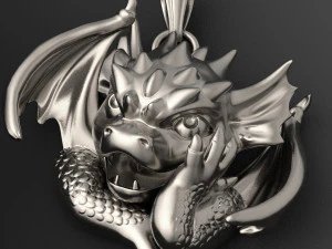 small winged dragon pendant 3D Print Model