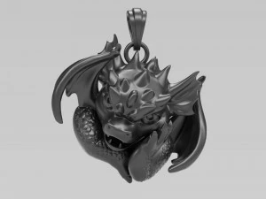 small winged dragon pendant 3D Print Model