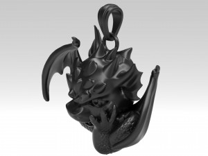 small winged dragon pendant Modelo de Impressão 3D