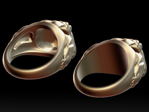 english bulldog ring stl for 3d printer 3Dプリントモデル