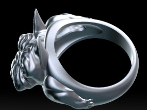 english bulldog ring stl for 3d printer 3D प्रिंट मॉडल