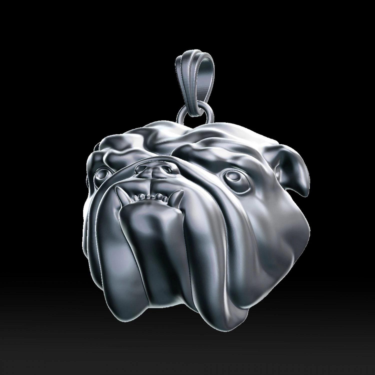 english bulldog pendant for 3d printer 3D Print Model .c4d .max .obj .3ds .fbx .stl .blend