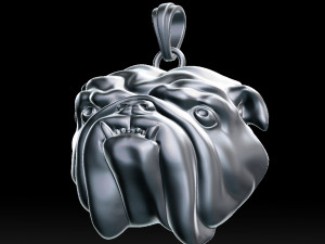 english bulldog pendant for 3d printer 3D Print Model