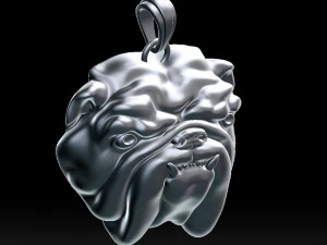 english bulldog pendant for 3d printer 3D Print Model